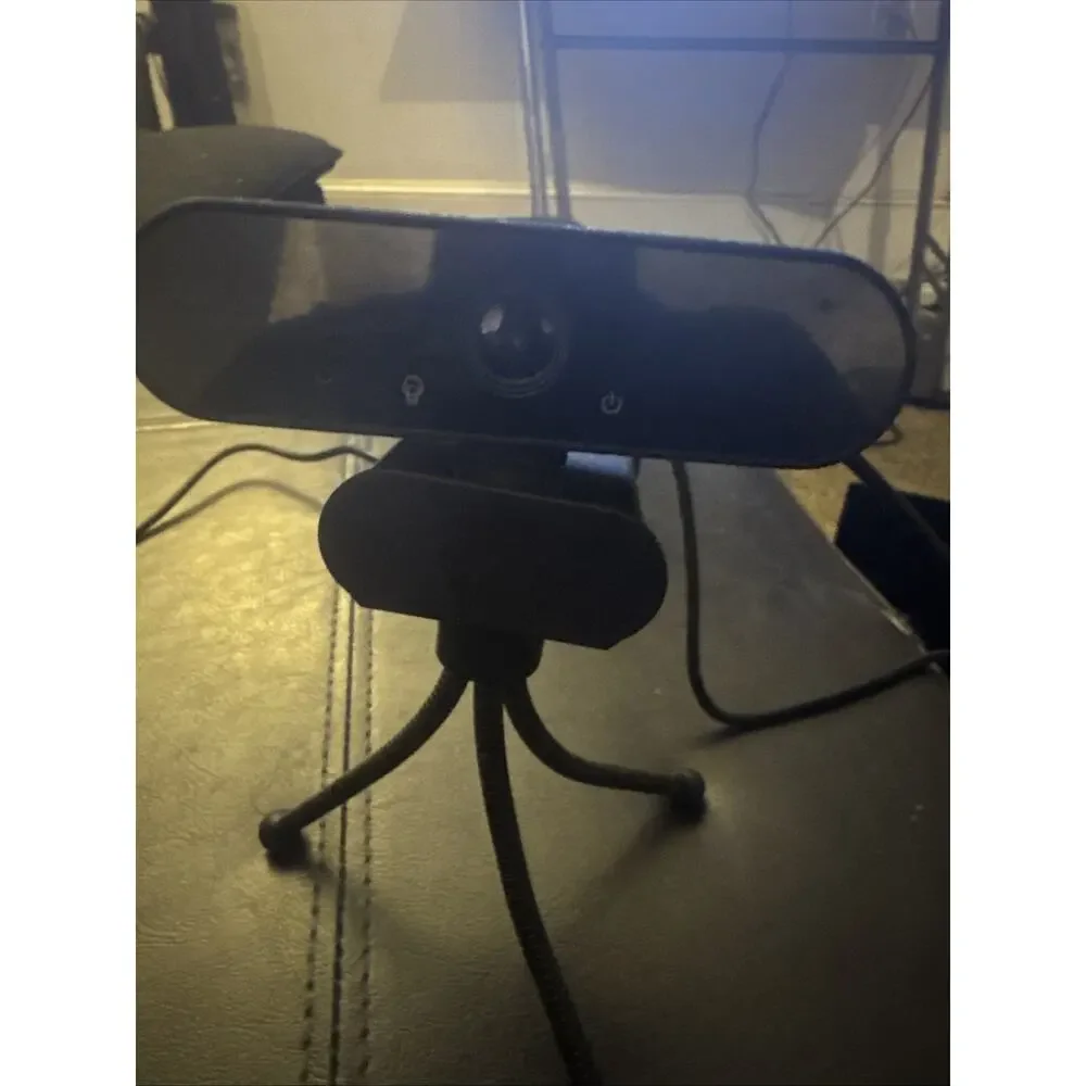 1440P HD Webcam with Microphone, Streaming Computer Web Camera USB Tripod Stand